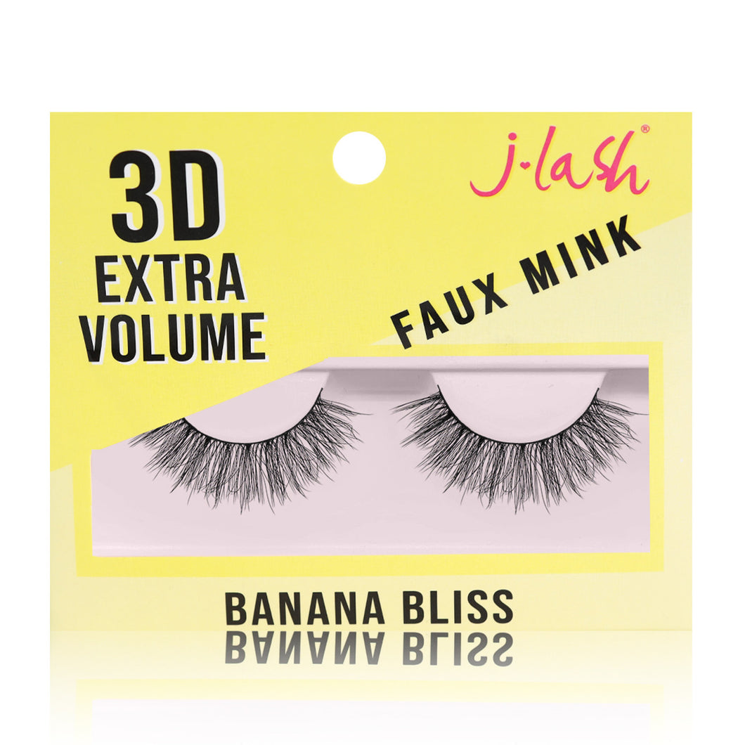 JLash 3D Extra Volume Faux Mink Lashes - Banana Bliss